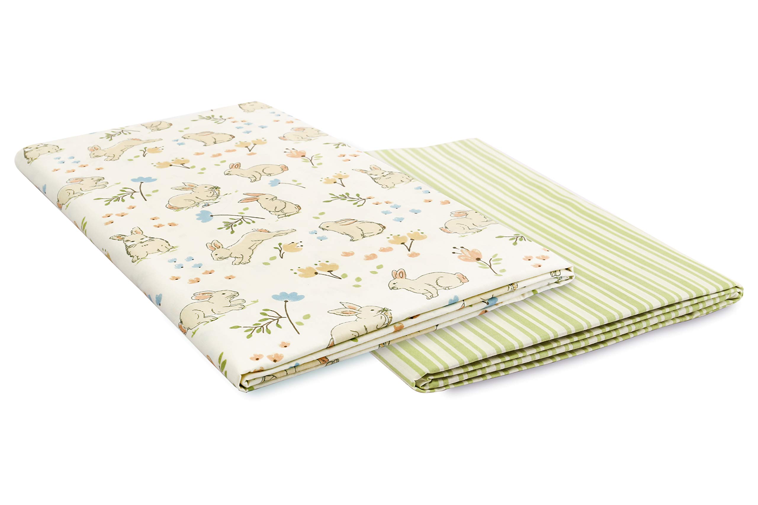 Abacadabra Cotton Flat Sheet - Soft & Breathable Crib Sheet -6