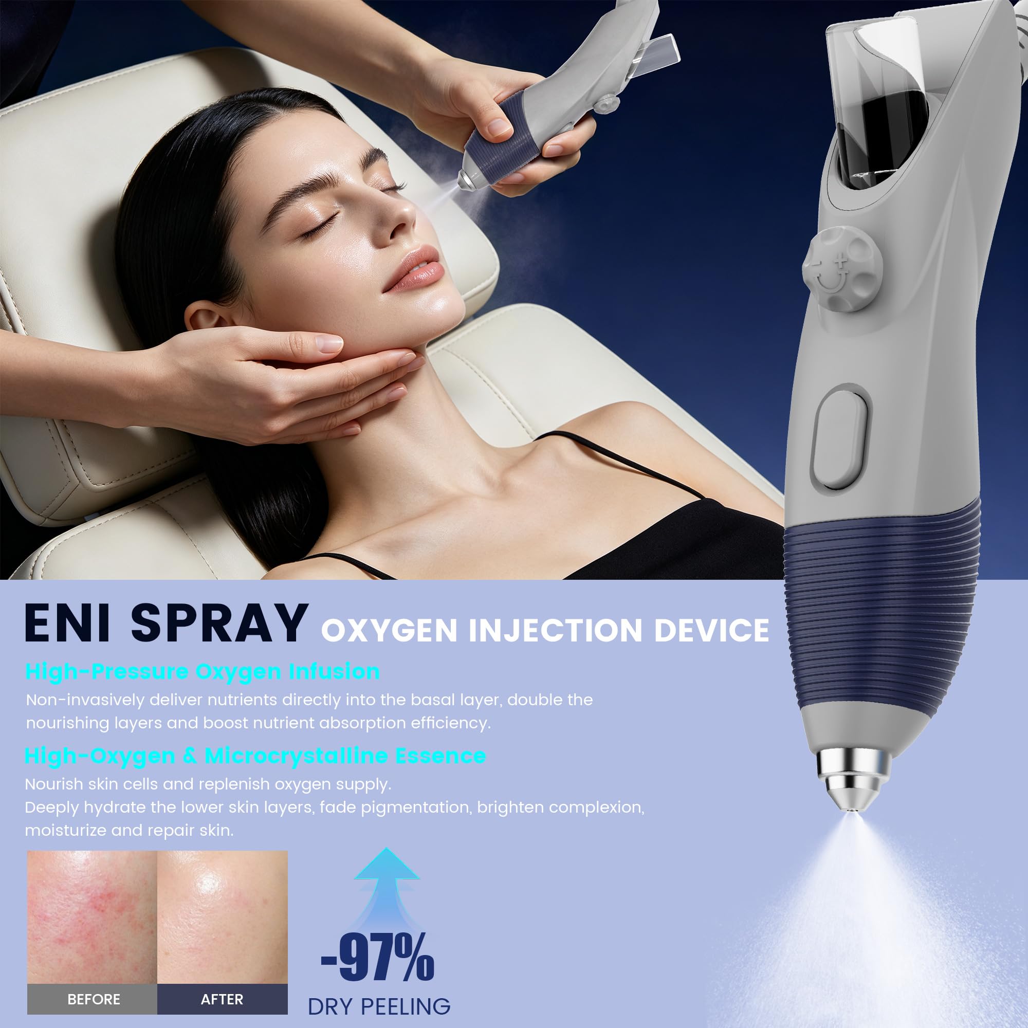 Máquina Facial 6 en 1 con Pantalla Táctil y 6 Cabezales