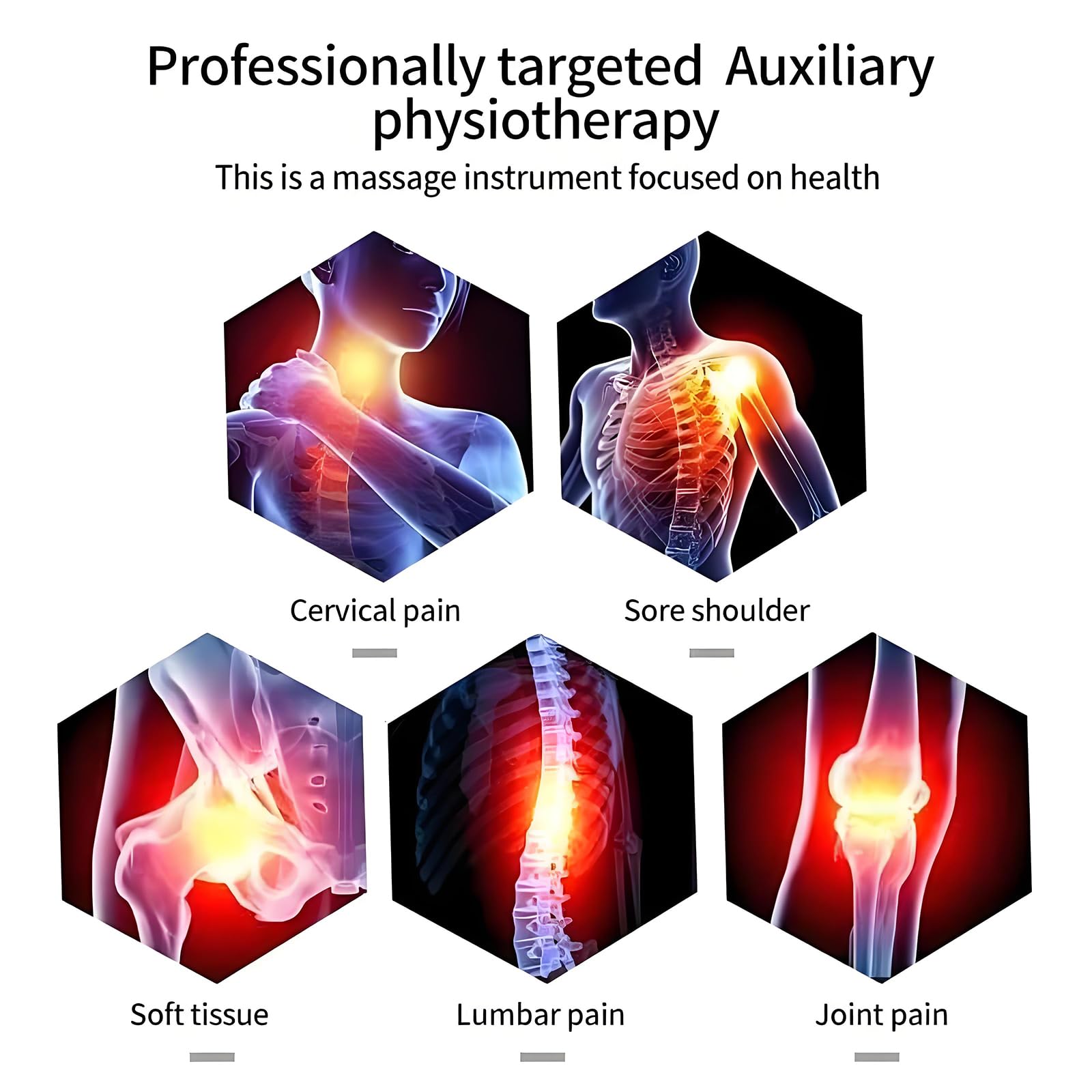 Dispositivo de fisioterapia con energía ajustable de 3 niveles, volumen de aire y temperatura para alivio de la subsalud