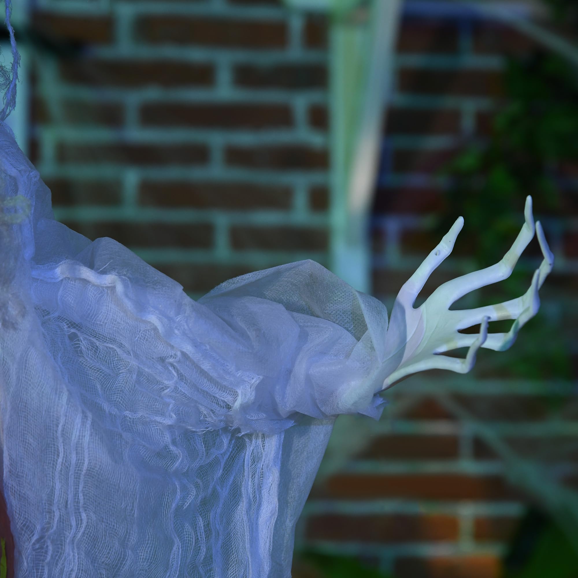 HOMCOM 183cm Dekoracja Halloween z Głową Dyni, Duch Halloween