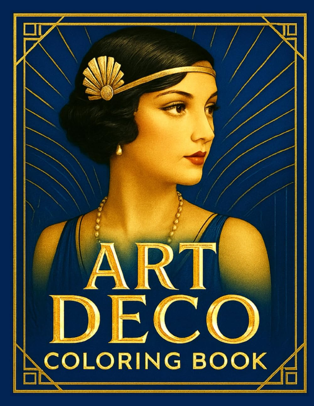 Art Deco Coloring Book: Stress-Relieving Designs Inspired by Vintage Glamour