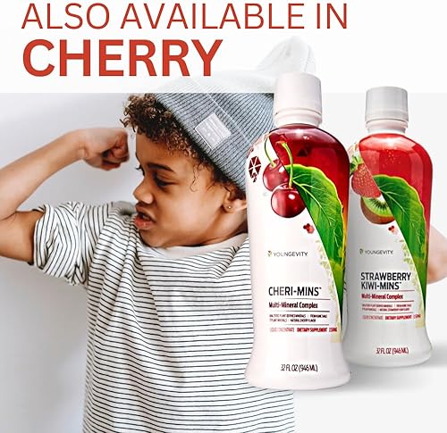 Miniatura 5 de Youngevity Complejo multimineral derivado de plantas de kiwi-mins, hecho de esquisto húmico, forma coloidal líquida, sabor amigable para los niños,