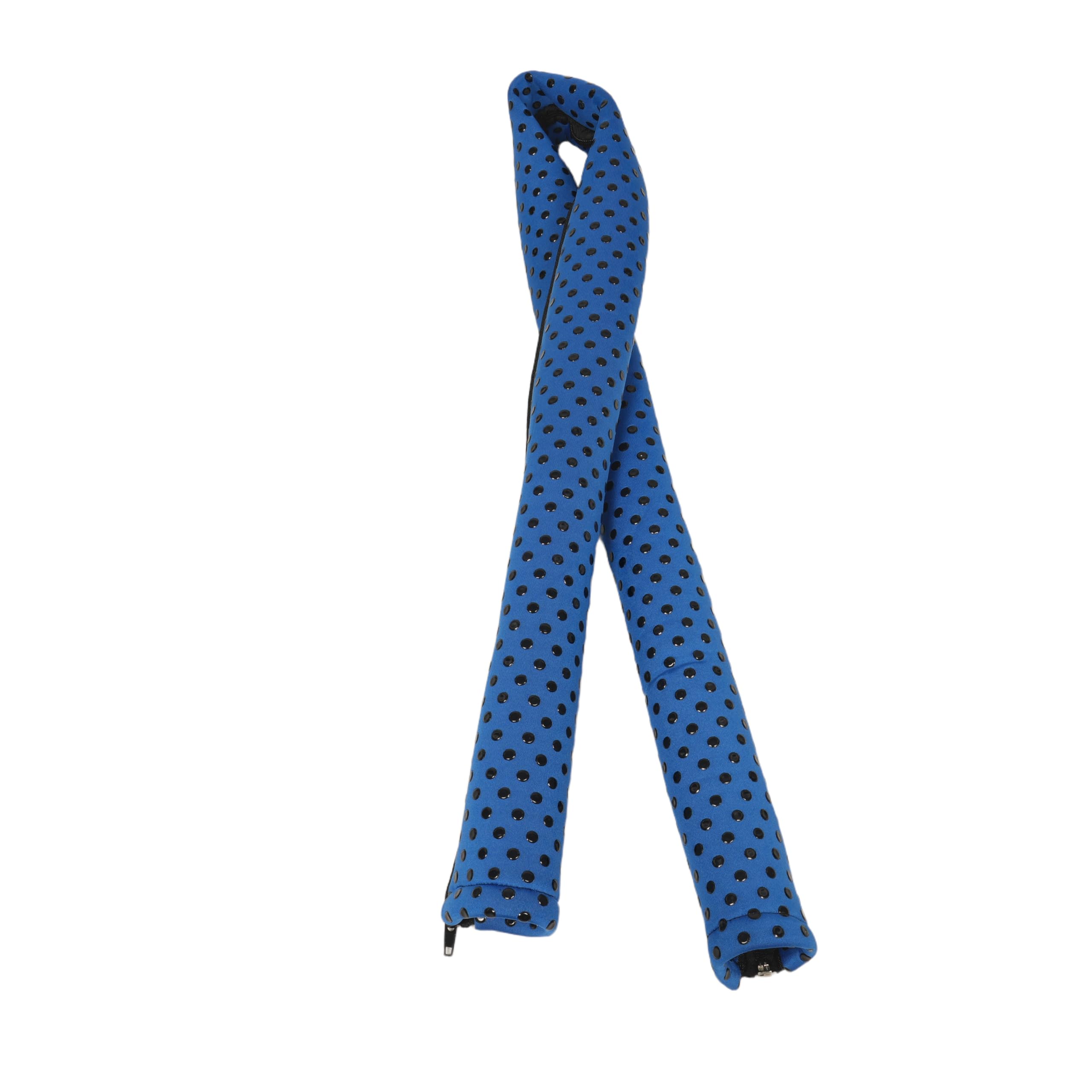 Manchon de protection de piscine anti-brûlure SHINEOFI avec fermeture éclair bleue