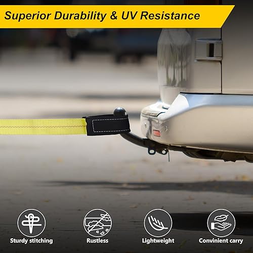 Miniatura 6 de Toolly Paquete de 2 correas de elevación de 6 x 2 pulgadas para construcción, capacidad de 10,000 libras