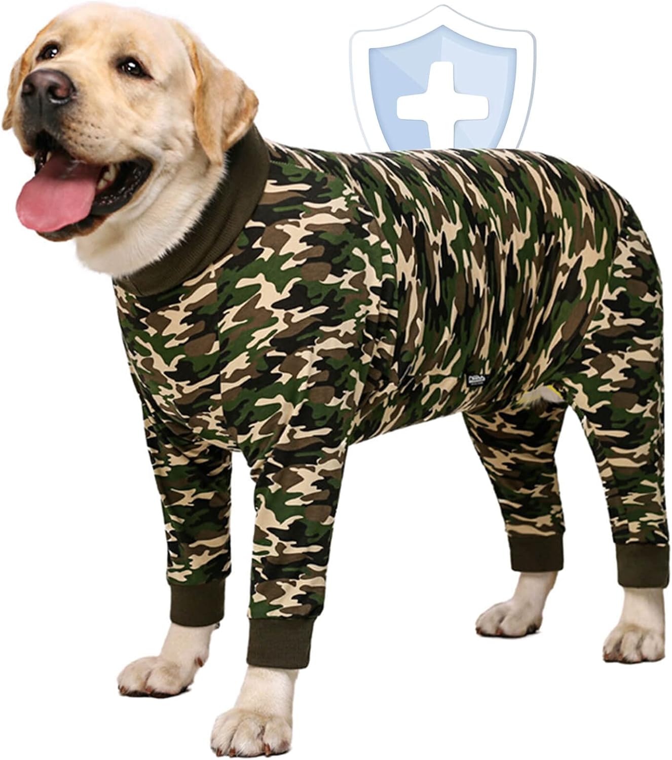 AOFITEE Dog Recovery Suit After Surgery Dog Onesie, Dog Surgical Recovery Shirt for Abdominal Wounds, Camo Dog Pajamas Bodysuit for…