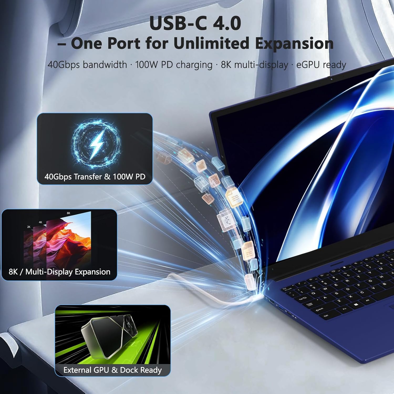17.3" AI Laptop, AMD Ryzen AI 9 HX 370(50 Tops NPU), Radeon 890M, 16GB RAM 1TB SSD, DDR5, 144Hz, PD 100W USB-C 4.0, Copilot+ PC AI Laptop with Wi-Fi 6E for Working Business Student
