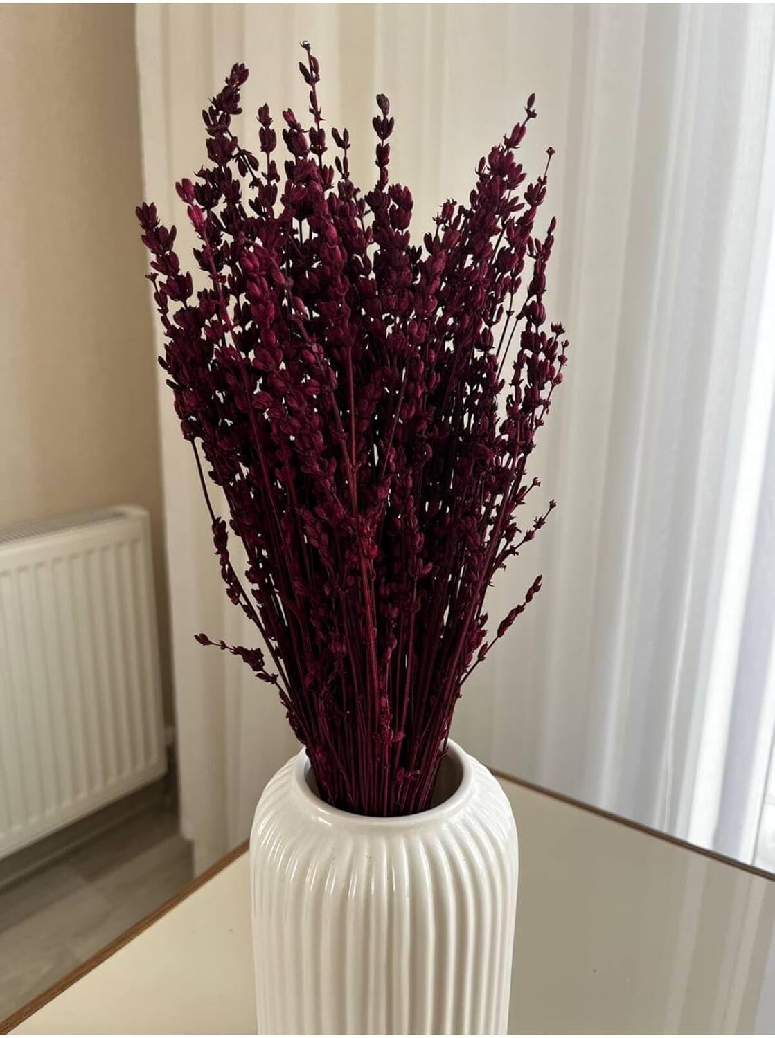 Dried Lavender Flower Bundle, Shocked, Plum, Home Decor, Floral Arrangement, One Size - Purple