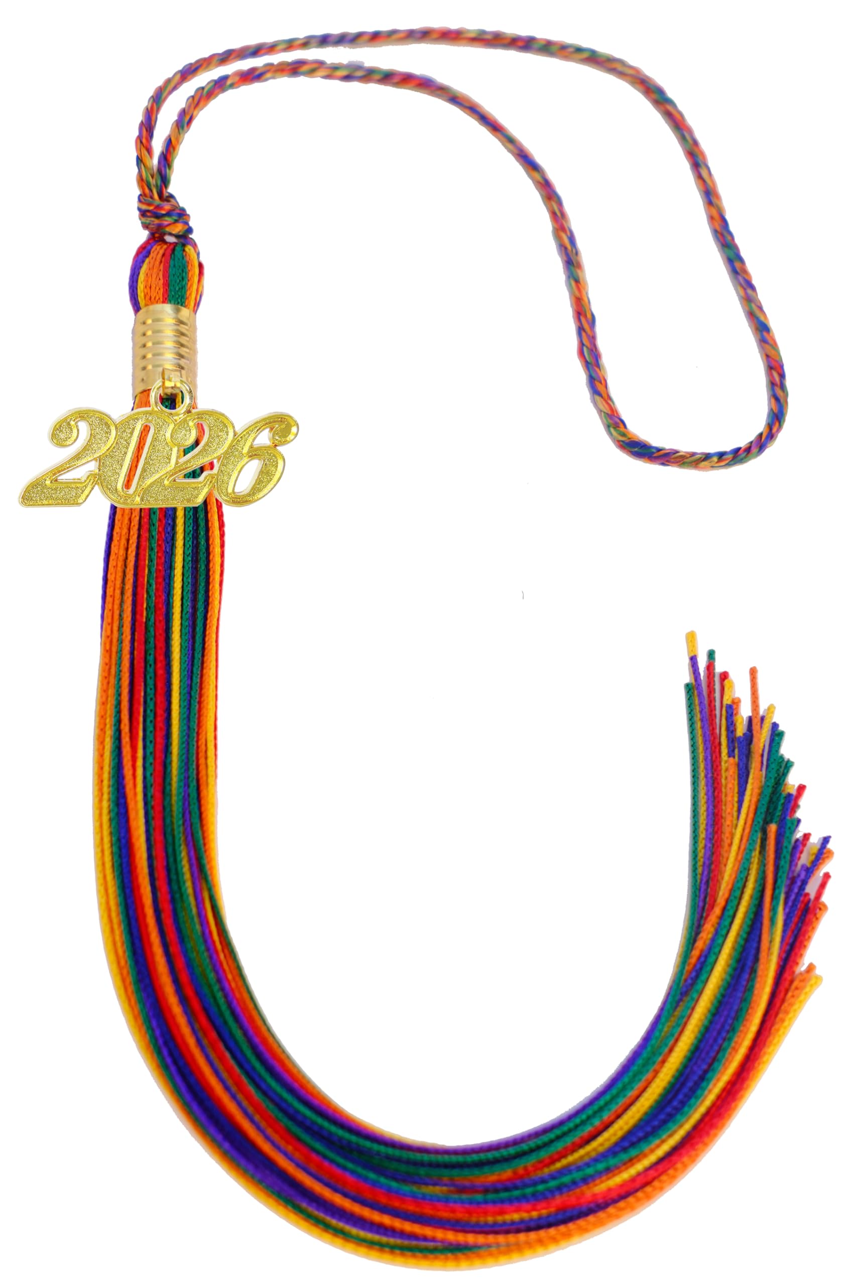 2026 Tassel Graduation,Rainbow Tassel 2026 for Grad Cap and Graduation Ceremony Accessory Decoration