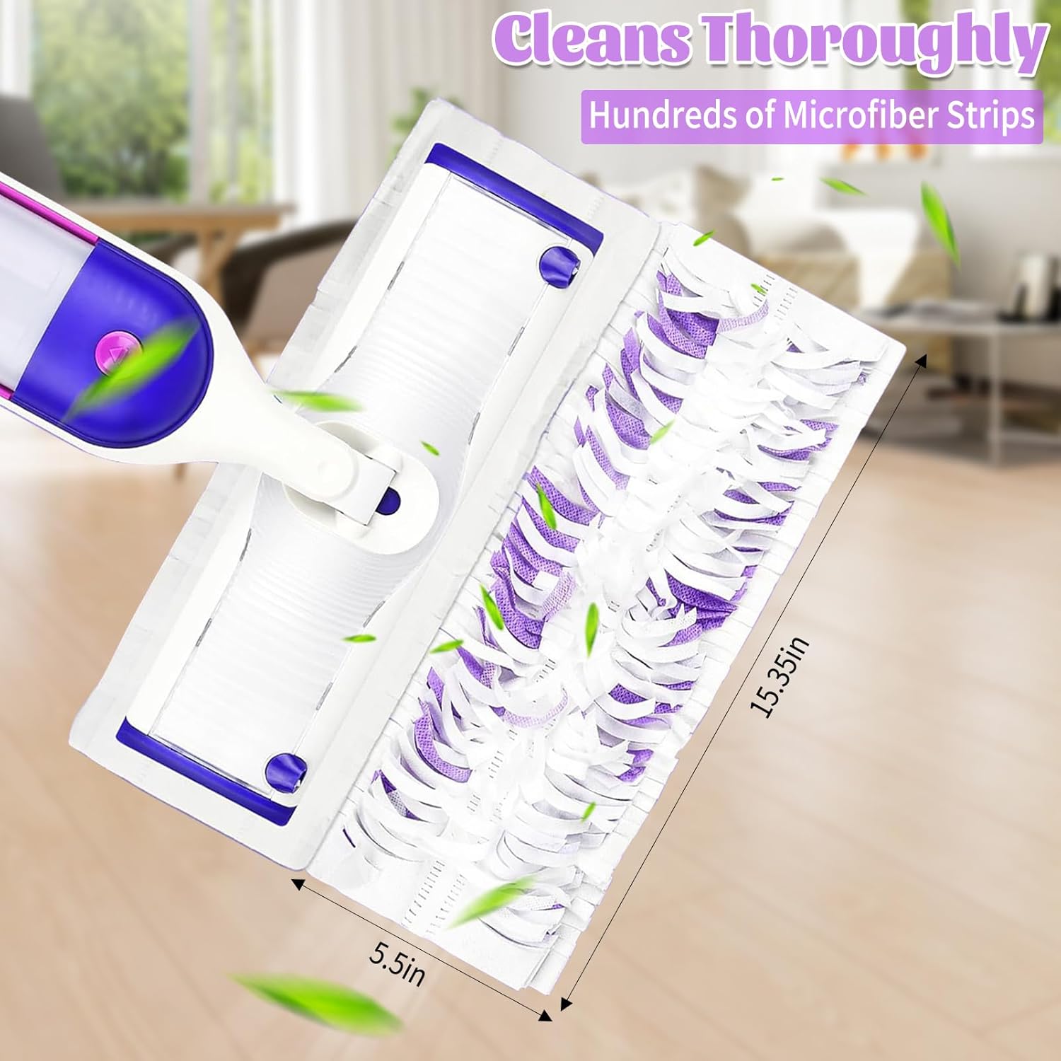 25 Pack Disposable Mop, Replacement for Swiffer Power Mop Refills Compatible with Swiffer Power Mop Pads, Multi-Surface Mop and PowerMop Wood Floor Cleaning
