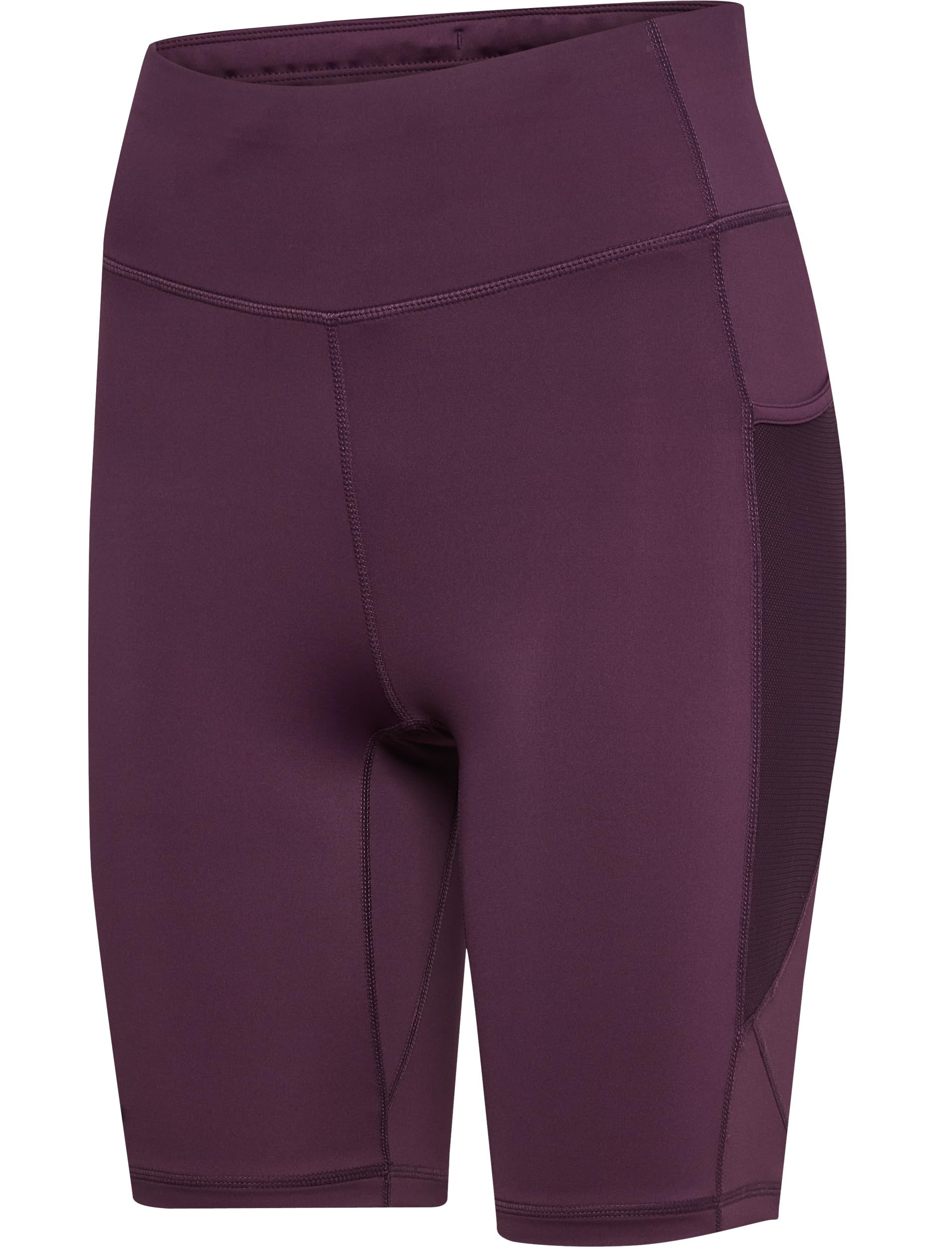 Newline Damen Nwlrace Hw Pocket W Tights Shorts, Plum Perfect, S Slim Kurz EU