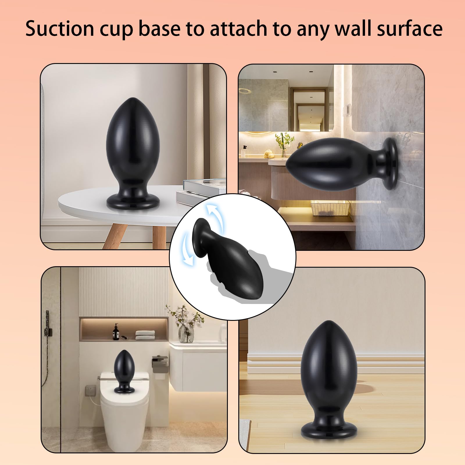 BDSMYOU Plug Anale Extra Large XXL Sex Toys,Dildo Anale Anal Plug Analesex Toy Dilatatore Ano per Donna Uomo,Toys Sessuali per Donna,Sexytoysys Uomo Coppia (M)