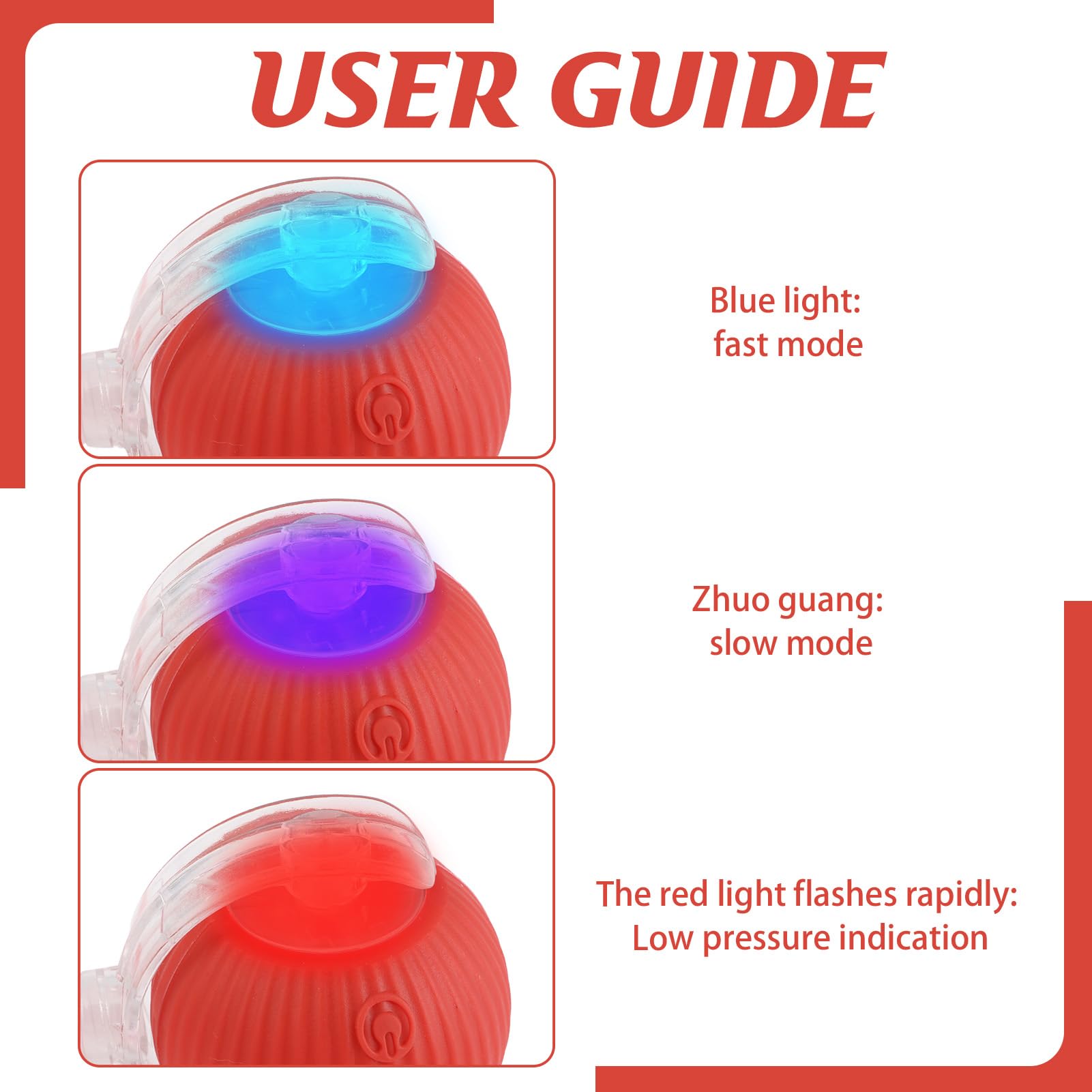 Interactive Cat Toy Ball Smart Automatic Moving Electric Pet for Cats Dogs Toys Tail USB Rechargeable Active Rolling Smart Dog Ball 3 Mode Switching Indoor Fun Boredom Relief Exercise on Carpet Floor - Image 3