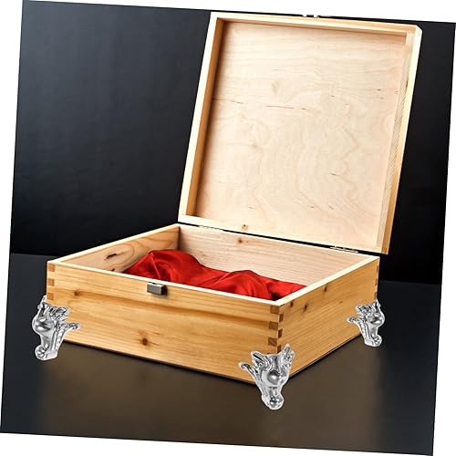 Miniatura 3 de 4pcs Box Feet Corner para Joyero Aleación de Zinc Patas Decorativas Resistente Caja de Madera Guardia de Esquina para Muebles Mejorados