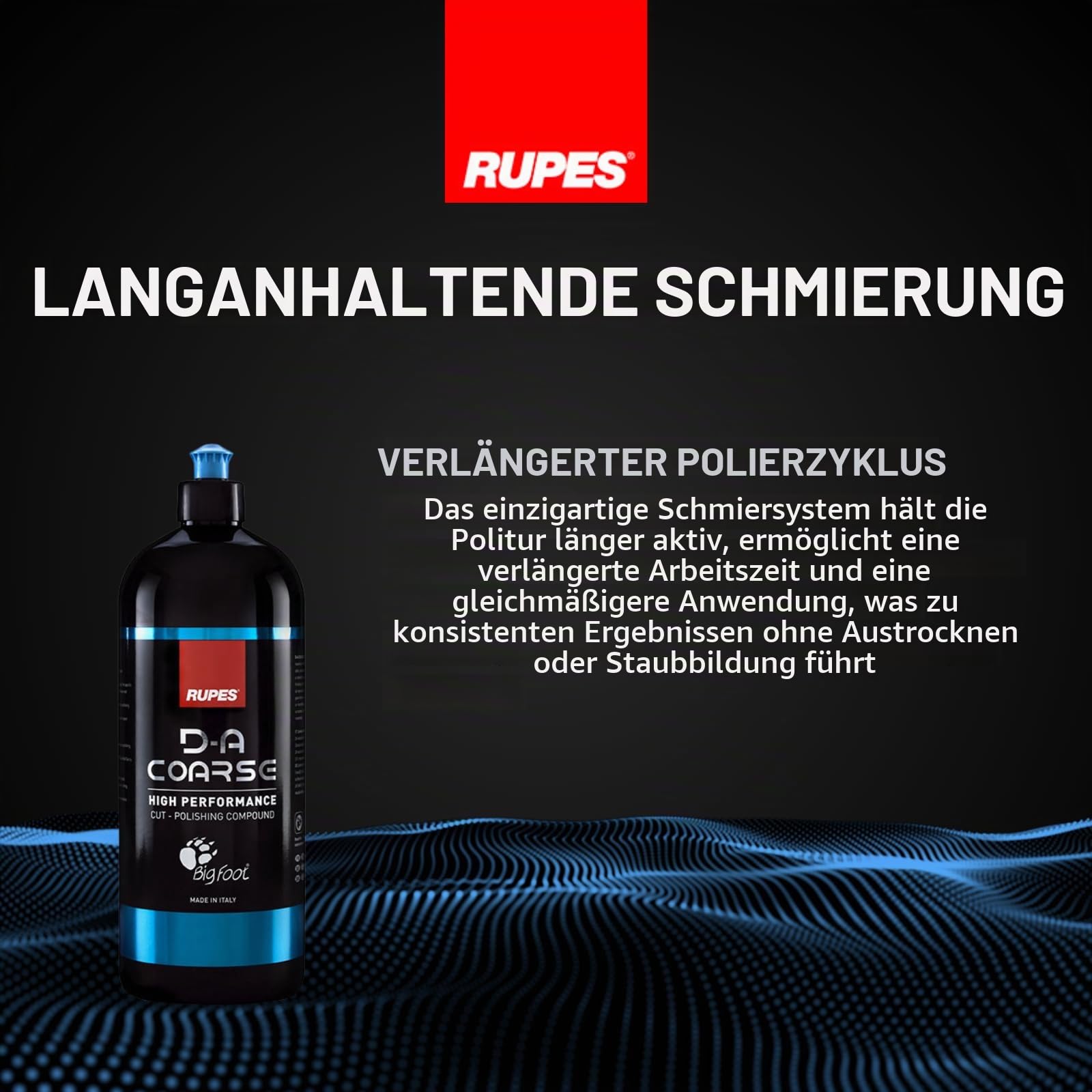 Optimum Versiegelungen Rupes Bigfoot DA Coarse Politur - High Performance Extra Cut Compound Gel - 1.000ml (coarse)
