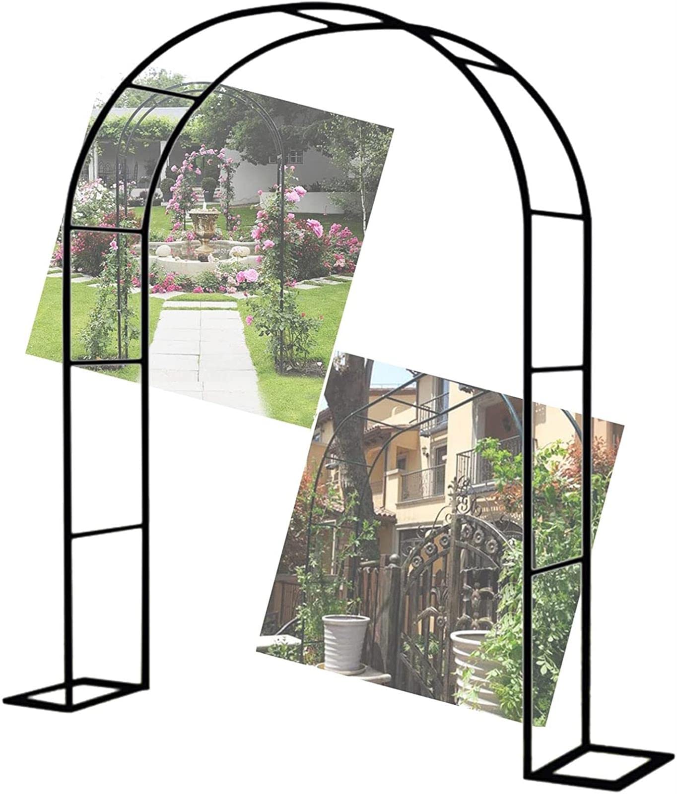 Arche tubulaire robuste en métal de haute qualité pour jardin