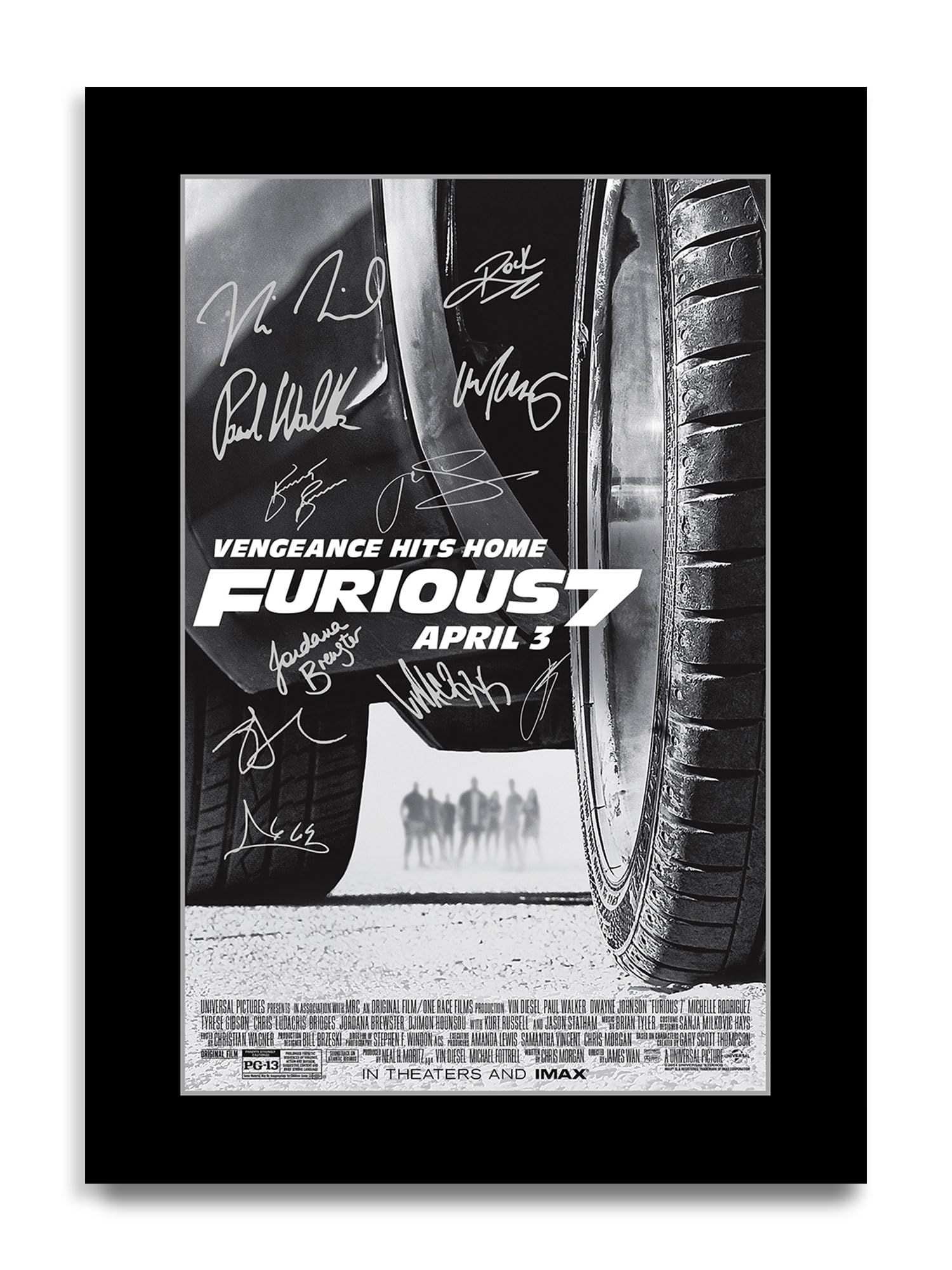 HWC Trading Furious 7 Gifts Printed Poster Signed Autograph Picture for Movie Memorabilia Fans (ID-003102) - A4 Print Only