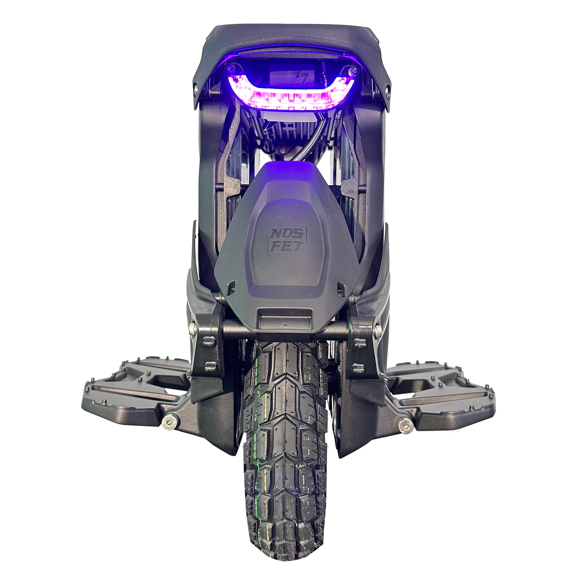 Gyroroue NOSFET Aero - Adulte, Noir, Taille Unique EU, Double Amortissement, Pneu Offroad, Autonomie jusqu'à 60km, 25km/h, Pneu Gonflable 15"