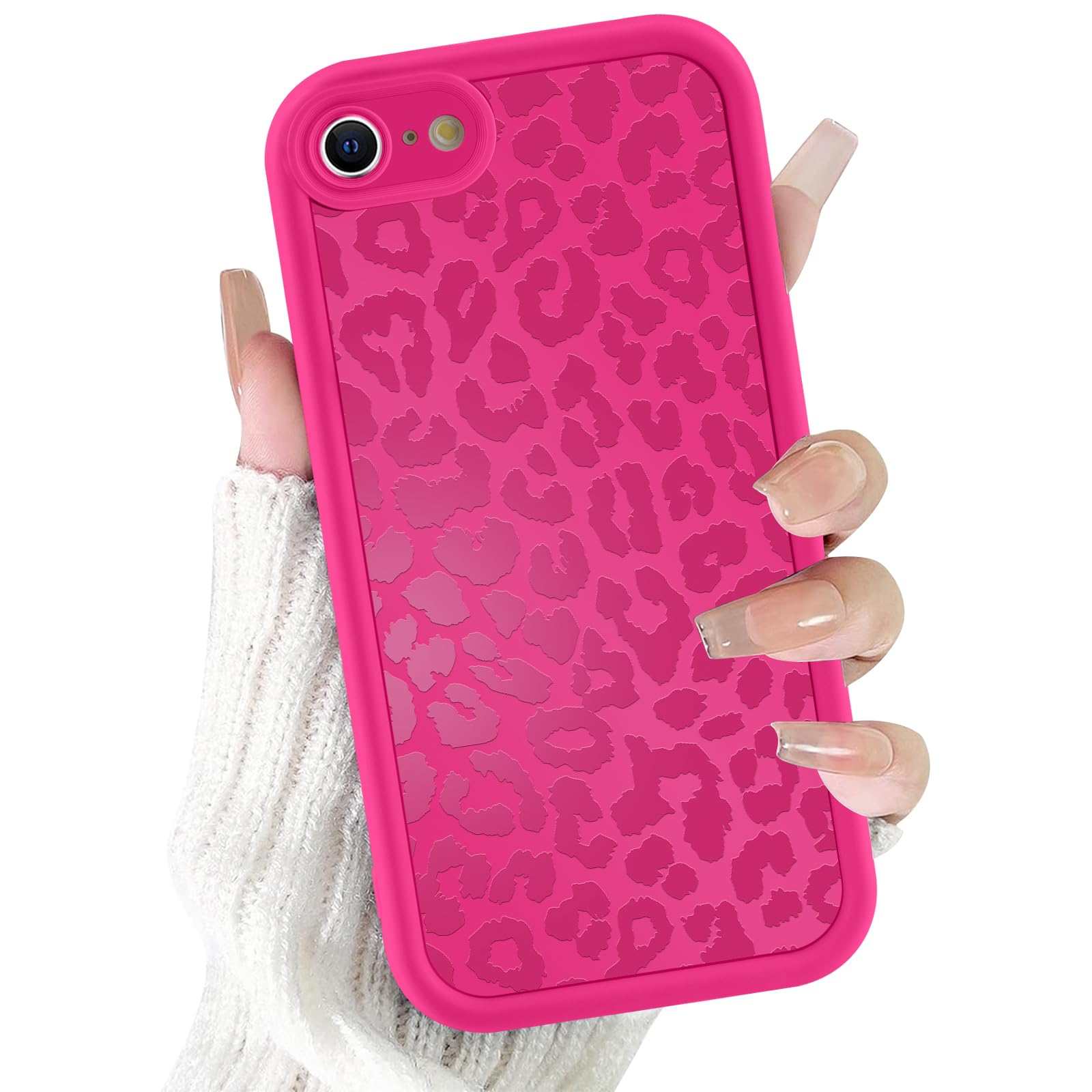 ZhuoFan Cover per iPhone 16e 6,1, Aesthetic Leopardata Motivo Custodia