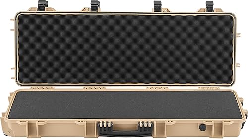 Miniatura 36 de VEVOR Rifle Case, Rifle Hard Case with 4 Layers Fully-protective Foams, Lockable Hard Gun Case with Wheels, IP67 Waterproof & Crushproof, for Rifles