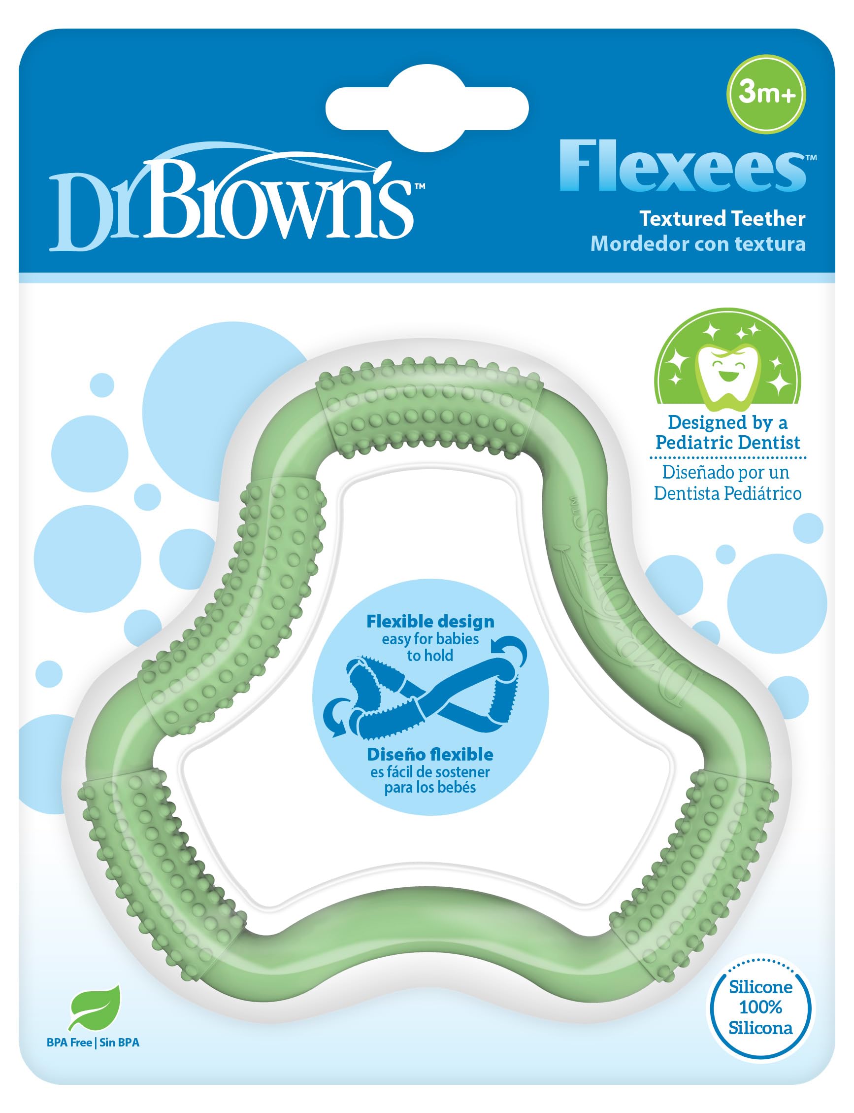 Dr. Brown's TE109INTL Mordedor Verde en forma de A
