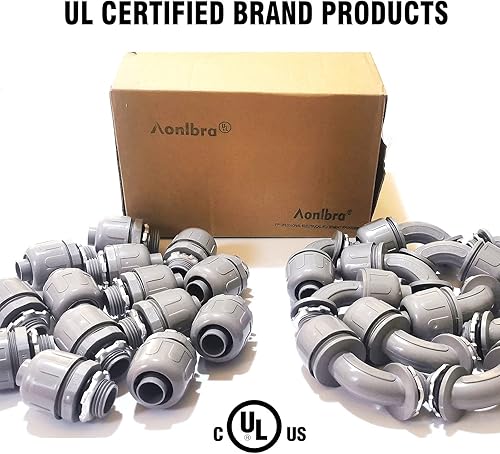 Miniatura 6 de Conector hermético de líquido de 2 pulgadas, accesorios de conducto eléctrico de PVC, conector de conducto flexible de 90 grados para el hogar,