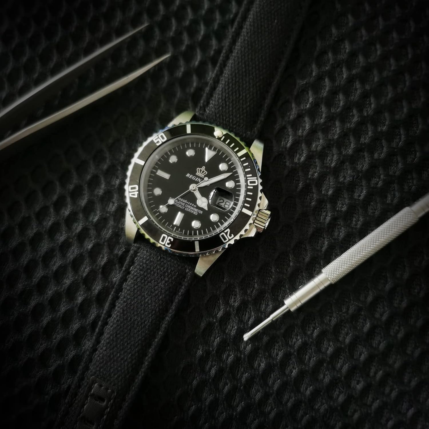 hemsut h 20mm Watch Bands for Men, Military Canvas Watch Bands, Quick Release Watch Strap, Fabric Sport Replacement - Image 5