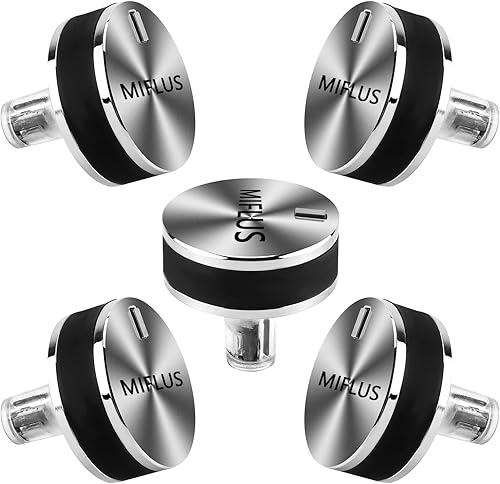 WB03X24360 - Pomo de estufa de gas de acero inoxidable compatible con pomos de cocina G-E que reemplaza WB03T10259 AP5980302 PS11700818 EAP11700818