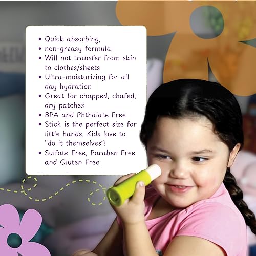 Miniatura 4 de Little Green Bálsamo calmante, bálsamo hidratante para bebés y niños con labios agrietados, mejillas y piel seca