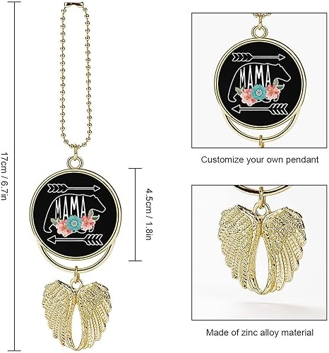 Miniatura 2 de Mama Bear - Adornos colgantes para coche, para espejo retrovisor, accesorios de interior, decoración de mamá oso