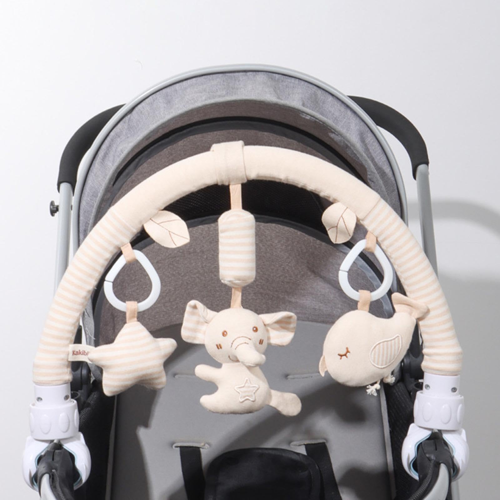 Arco per Passeggino, Giocattolo, Culla, Accessori, Arco con Clip, Mobile, Mobile da Viaggio, Arco per attività, per Culla, Seggiolino Auto, Sdraietta, Elefante