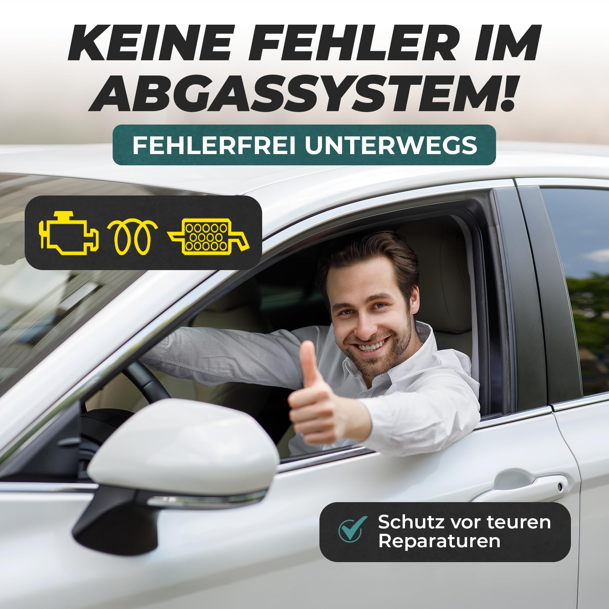 MARTIN STRAUSS® Euro 6 in 1 Reiniger. Kur des Diesel-Abgassystems: AGR, Turbo, Kat, DPF, Lambda, Brennraum. 1 Liter, 3x Dosierungen