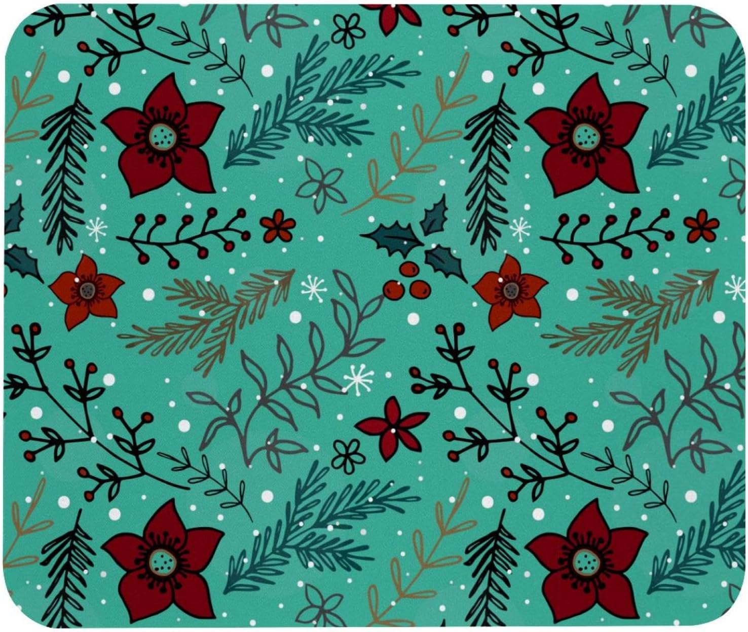 Eslifey Comfortable Mouse Pad Christmas Snowflake Desktop Mousepad, 21 x 25 cm Mouse Pad, Non