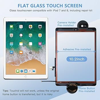 iPad - たく Amazon.com: [NO LCD] for iPad 7/8 (7th 8th Gen) Screen