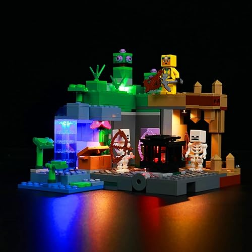VONADO Kit de luz LED compatible con Lego 21189 Skeleton Dungeon, luces decorativas de bricolaje para bloques de construcción Lego