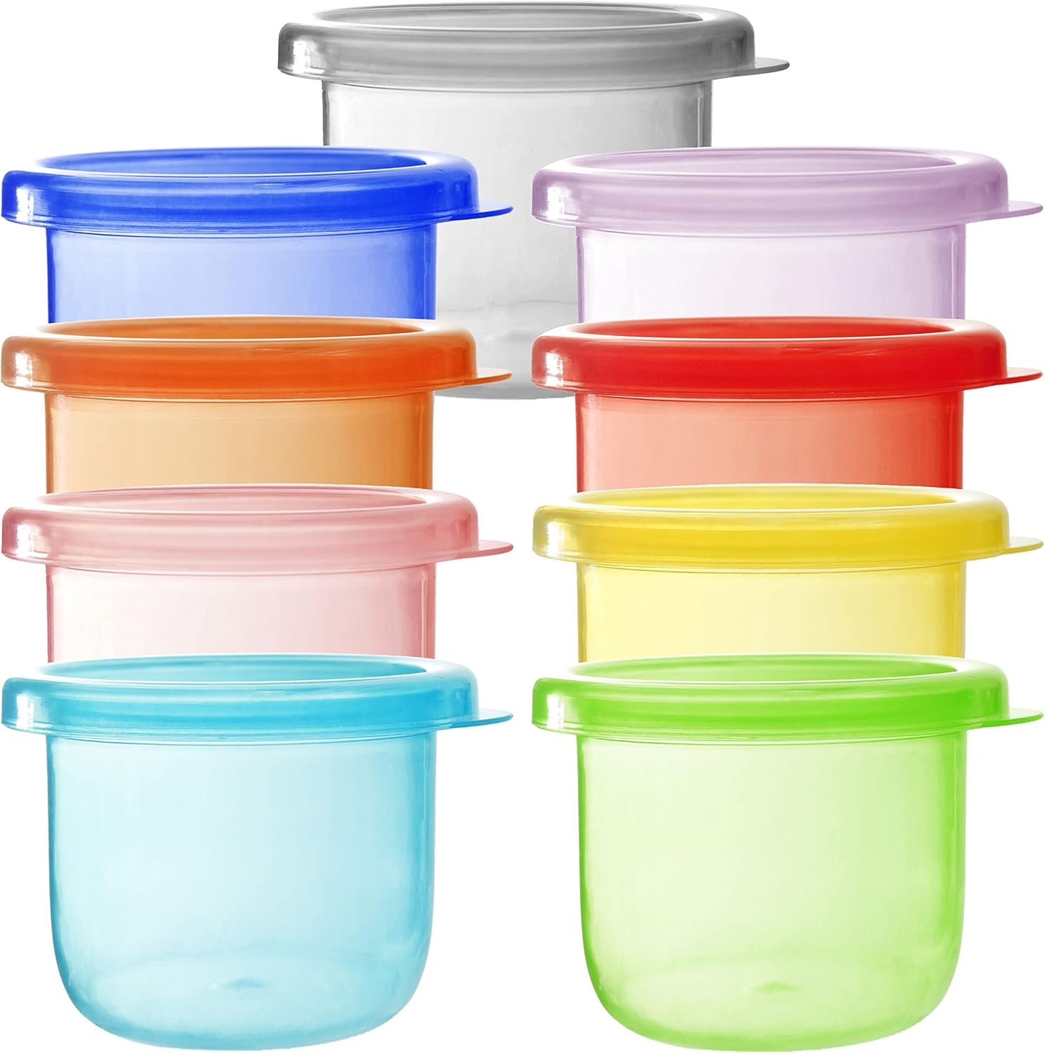 Youngever 9 Pack Snack Containers, Meal Prep Containers, Sauce