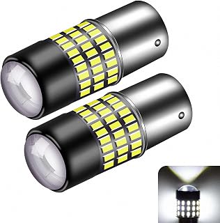 Extremely Super Bright 1156 1141 1003 1073 BA15S 7506 LED Replacement Light Bulbs Lens,78 SMD 3014 900 Lumens For Back Up Reverse Tail RV Lights 6000K 12v-24v Pack of 2 (Xenon White)