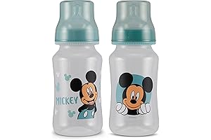 Mickey Mouse Bottles for Joyful Baby Boys: Two Delightful Hourglass Bottles!