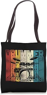 Drummer Drum Set Retro Vintage Tote Bag