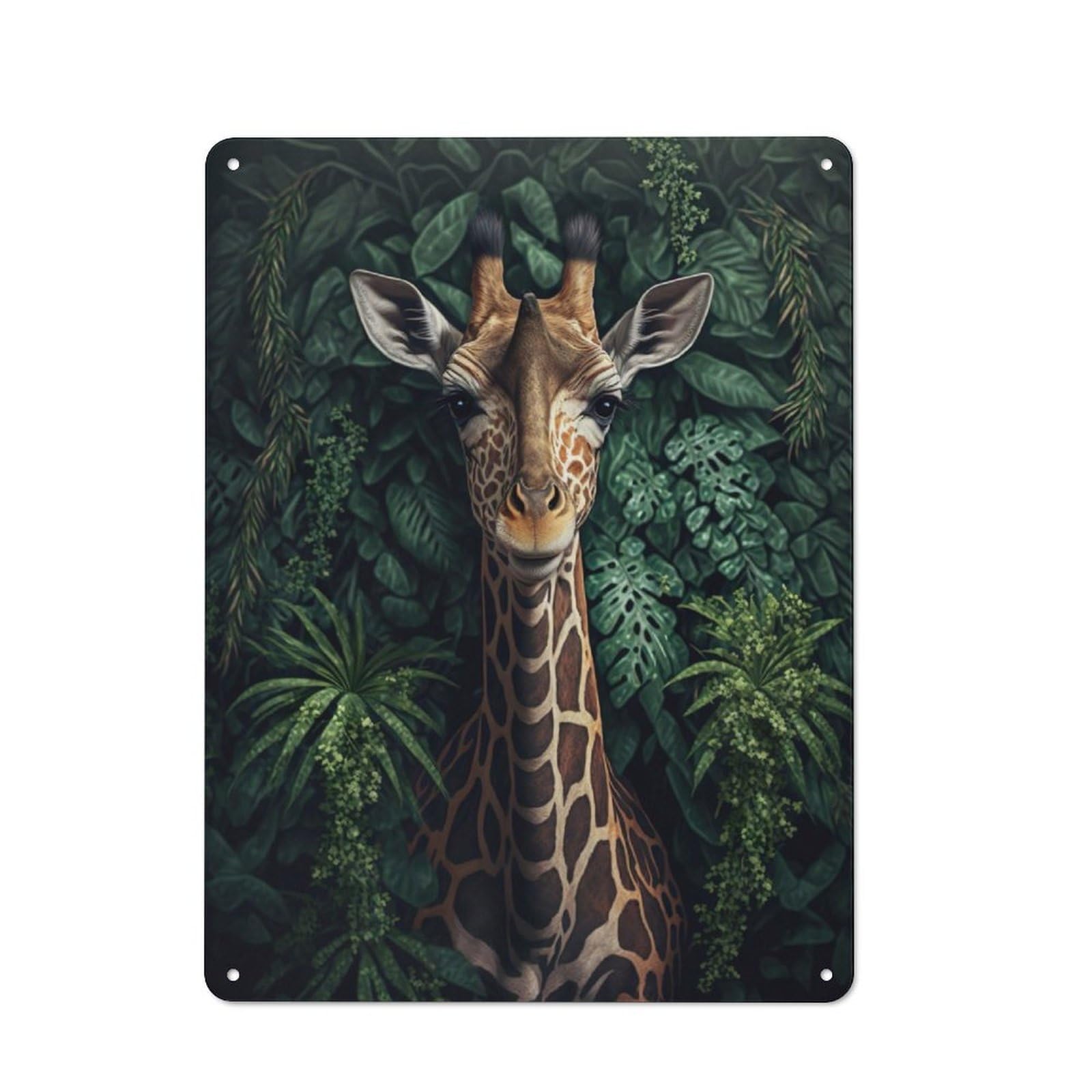Old Style The Giraffe Metal Sign 40x30cm, Bar Wall Plaque for Diner, Restaurant, Shed Or Kitchen