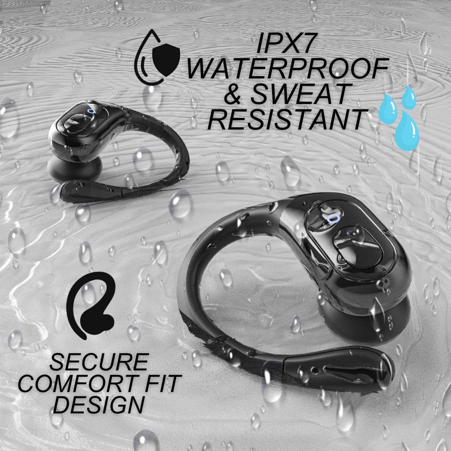 Groove Electronics Earbuds IPX7 Waterproof and Sweat Resistant