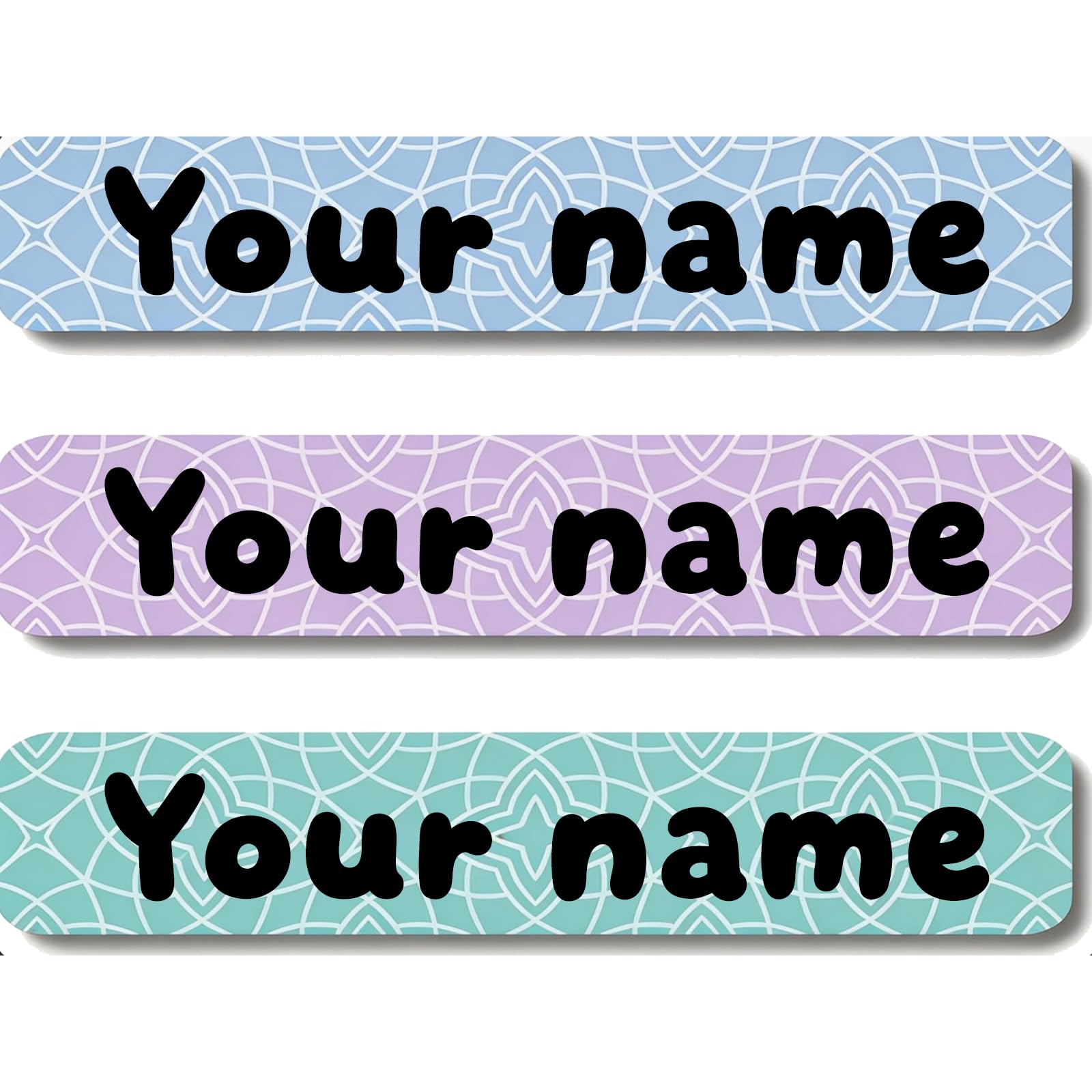 Personalized Waterproof Name Stickers for Kids, Washable Clothing Labels, Durable Name Tags for School, Kindergarten, Lunch Boxes, Books, Toys – Ideal Back to School（Fish-Shaped Design）