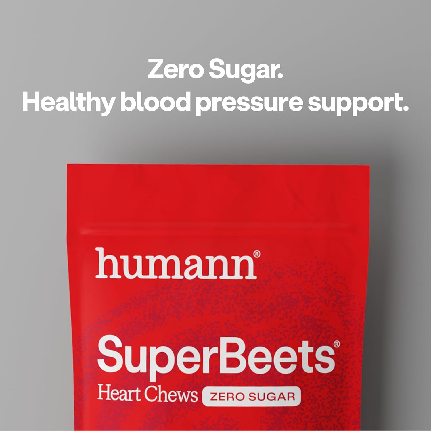 Humann SuperBeets Heart Chews Zero Sugar, Nitric Oxide and Blood Pressure Support, Grape Seed Extract & Non-GMO Beet Root Powder Energy Supplement, Pomegranate Berry Flavor, 60 Count - Image 2