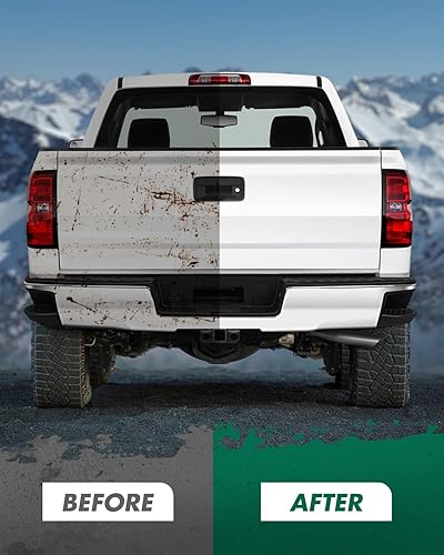 Miniatura 9 de SCITOO Reemplazo de parachoques trasero cromado de acero para 2014-2018 para Chevy Silverado para GMC Sierra 1500 parachoques trasero viene sin