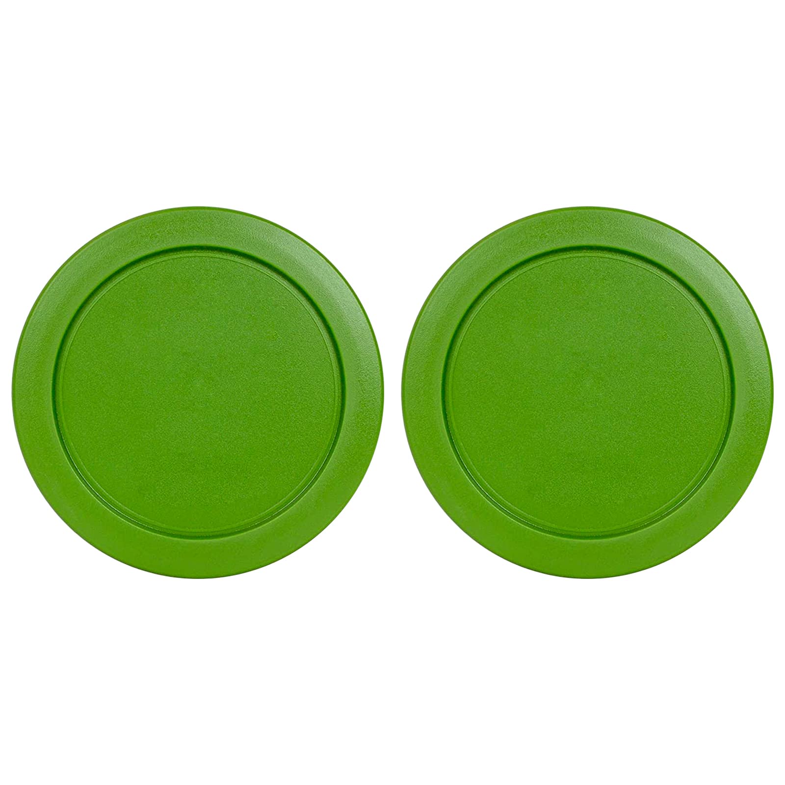Replacement Lids for Pyrex 6 & 7-Cup Glass Food Storage Container Bowls, 7.5-Inch Plastic Round Lids Covers fits Pyrex 7402-PC, Airtight & Leakproof (2-Pack, Green)