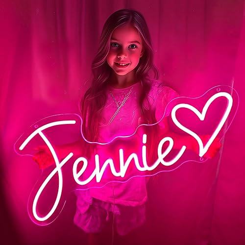 CULISER Letrero de neón personalizado con nombre LED para dormitorio, boda, fiesta de cumpleaños, sala de juegos, hogar, bar, negocios, decoración