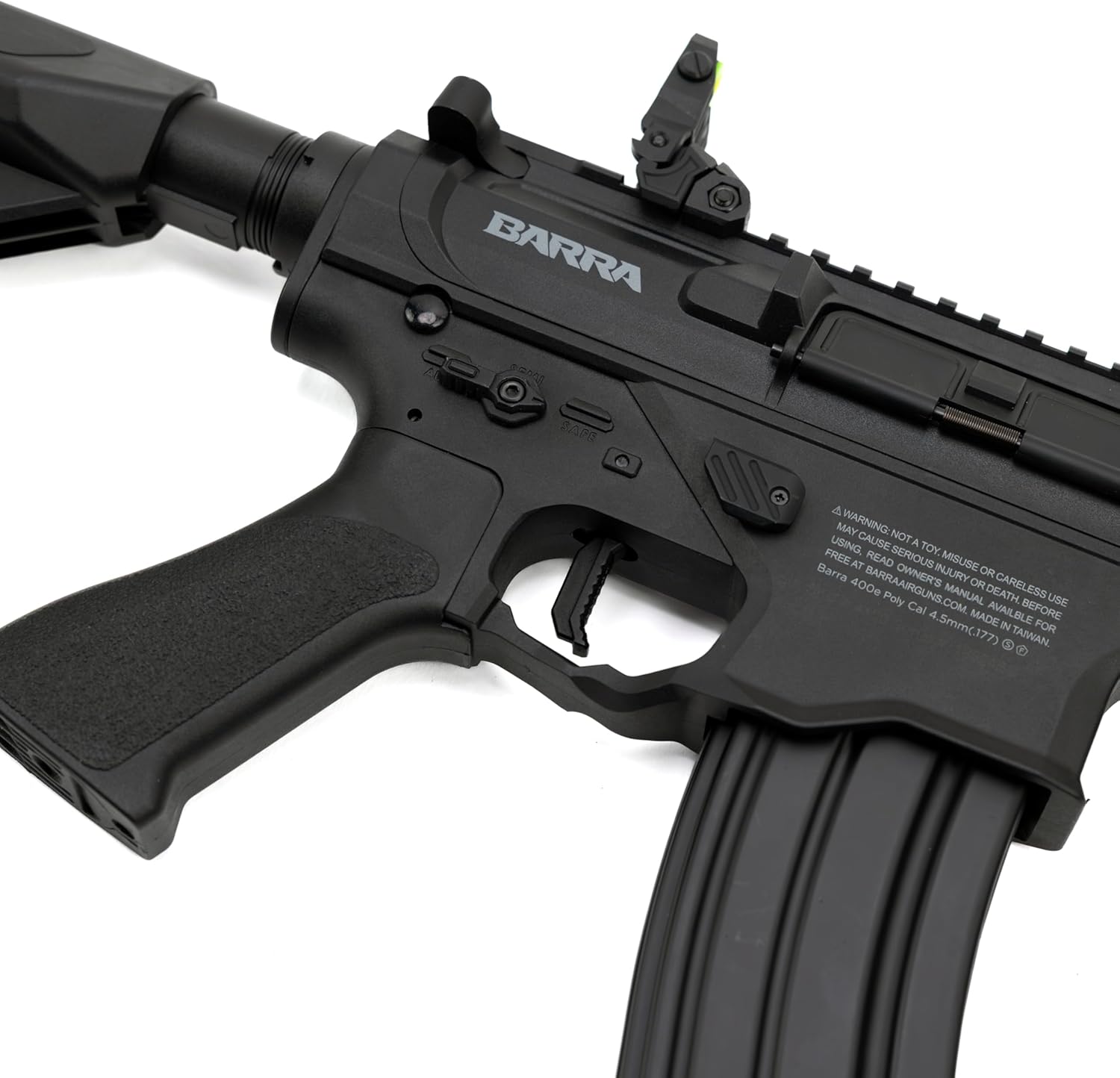 Barra Airguns 400e Gen 2 Full Auto Battery-Powered BB Gun Kit, Includes LiPo Battery and Charger, Fully Automatic Electric BB Rifle - 430 to 440 FPS
