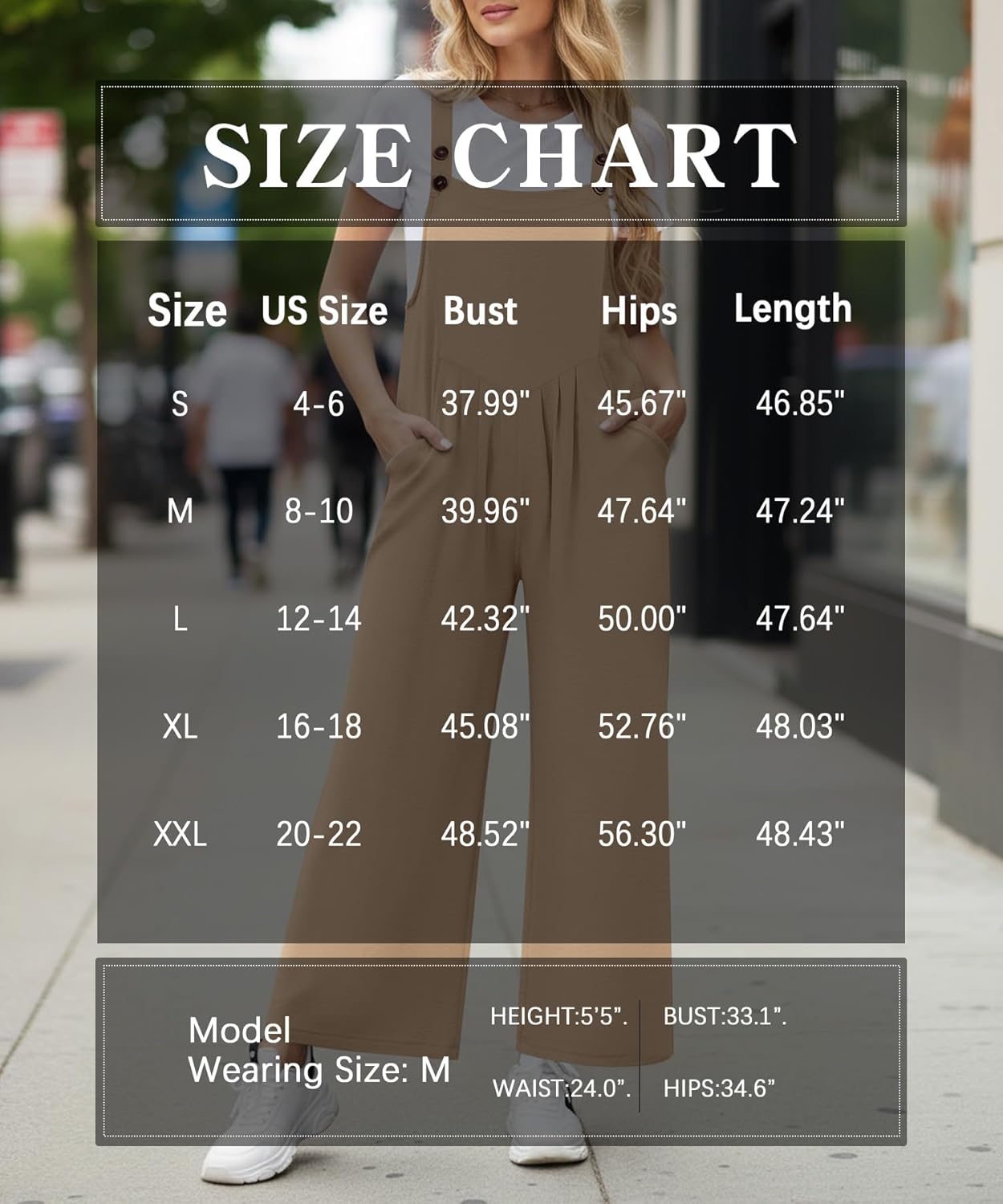 NILOUFO Overalls for Women Bib Wide Leg Jumpsuits Summer Sleeveless Adjustable Strap Rompers Loose Bib Pants with Pockets - Image 7