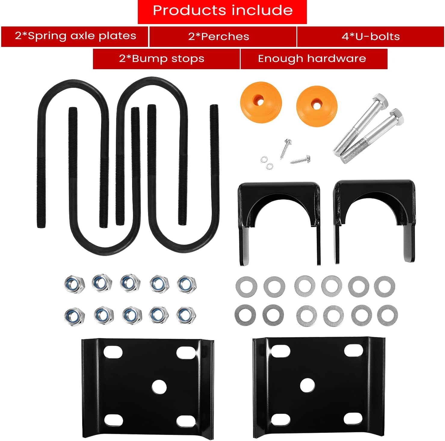 6" Rear Axle Flip Kit For Chevy Silverado GMC C1500 1988-1998 Pickup Truck Lowering Drop Kit