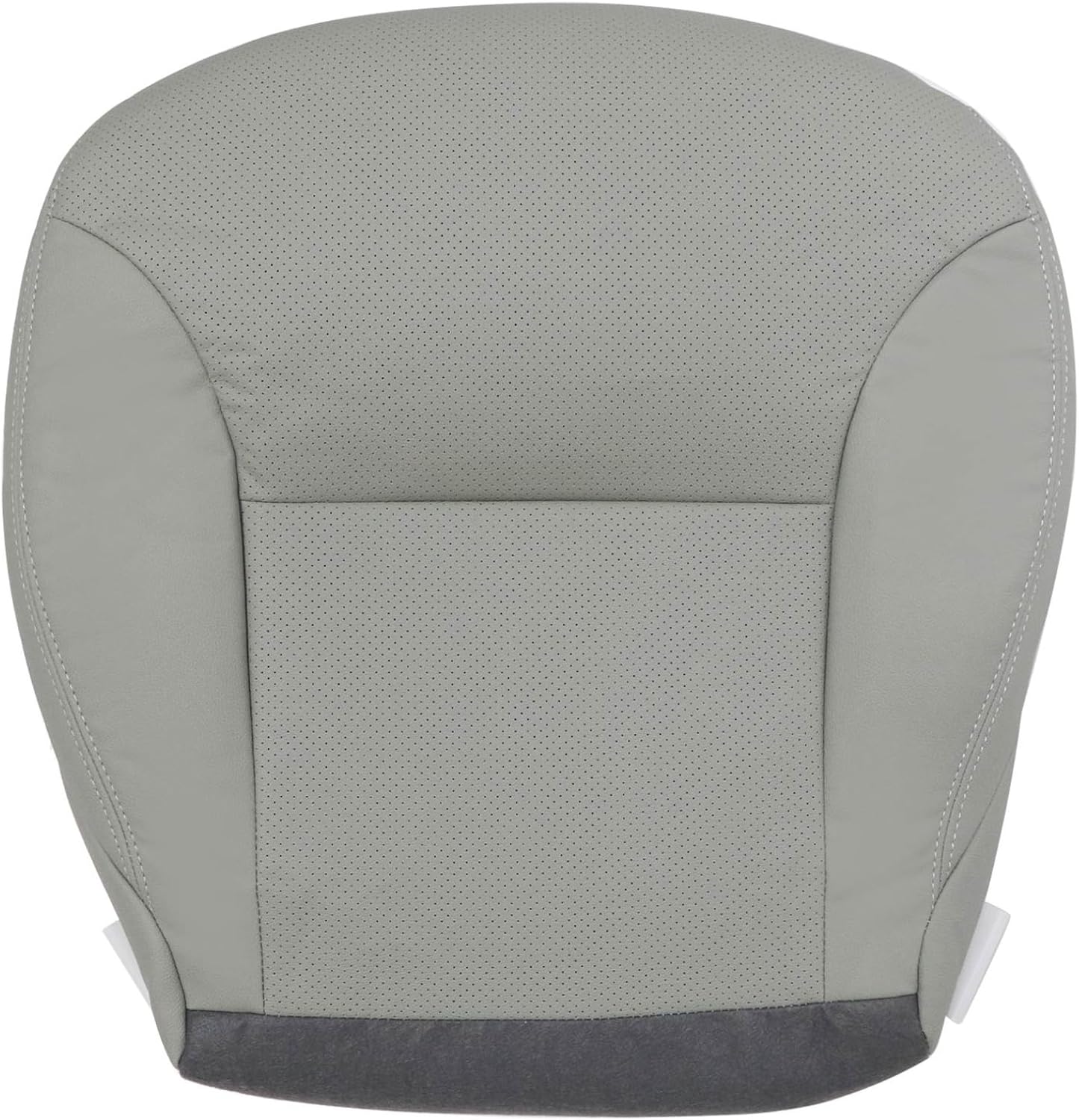FZJDSD Gray Driver & Passenger Side Bottom & Top Lean Back Perforated Microfiber Leather Replacement Seat Covers Compatible with Lexus ES300 ES330 2002 2003 2004 2005 2006