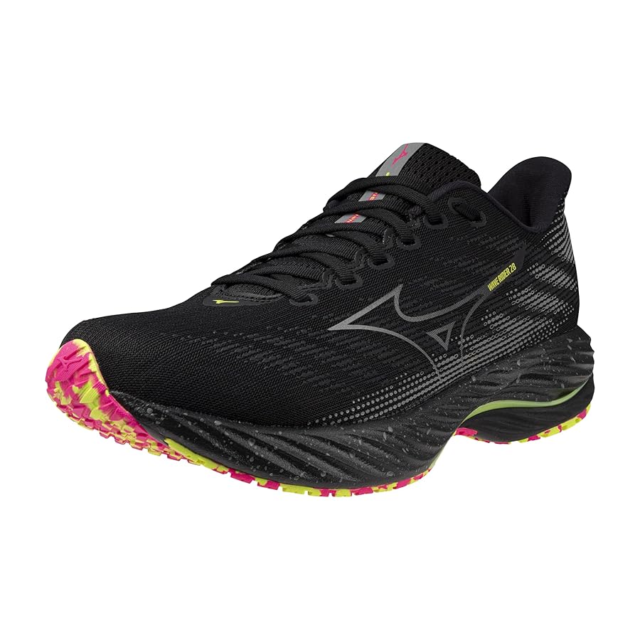 Amazon.com | Mizuno Men's Wave Rider 28 Running Shoe, Black